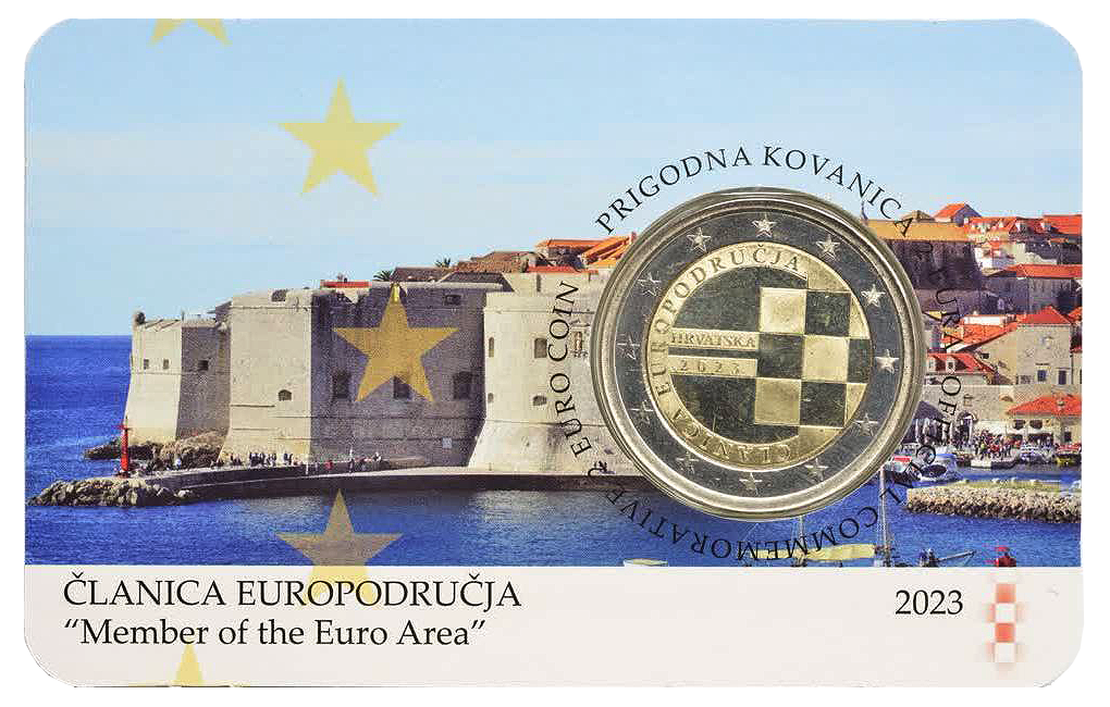 2 euros conmemorativa Introducción del Euro en Croacia